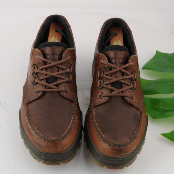 Ecco Men's Track25 Hiking Boot Size 43 9 Bison Brown Goretex Waterproof  Lace Up - Picture 2 of 15